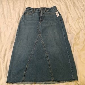 Old Navy Denim high waist midi skirt